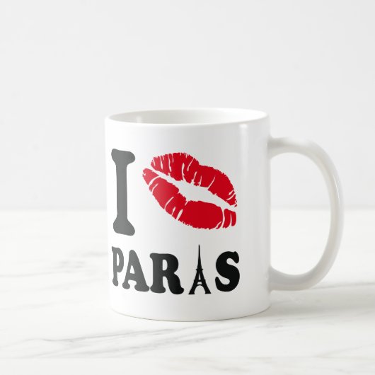 Ik kus Parijs Koffiemok (Rechts)