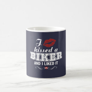 Ik kuste een BIKER en ik vond het leuk. Koffiemok