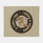 Ik kuste een eekhoorn - grappige parodie fleece deken (Voorkant (Horizontaal))