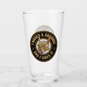 Ik kuste een eekhoorn - grappige parodie glas (Voorkant)