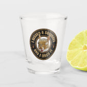 Ik kuste een eekhoorn - grappige parodie shot glas (Voorkant)