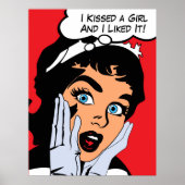 Ik kuste een meisje en ik vond het leuk poster (Voorkant)
