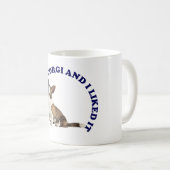 Ik kuste een vest Welsh Corgi Koffiemok (Voorkant rechts)