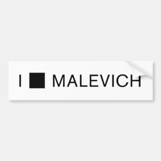 Ik [KWADRAAT] MALEVICH Bumpersticker