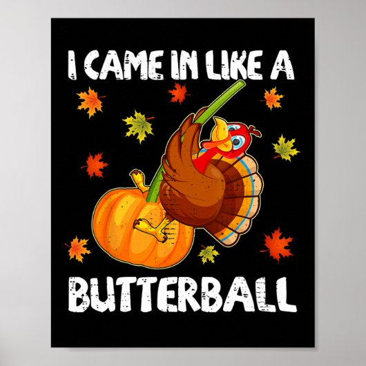 Ik kwam binnen als een grappige boterbal Happy Tha Poster (Voorkant)