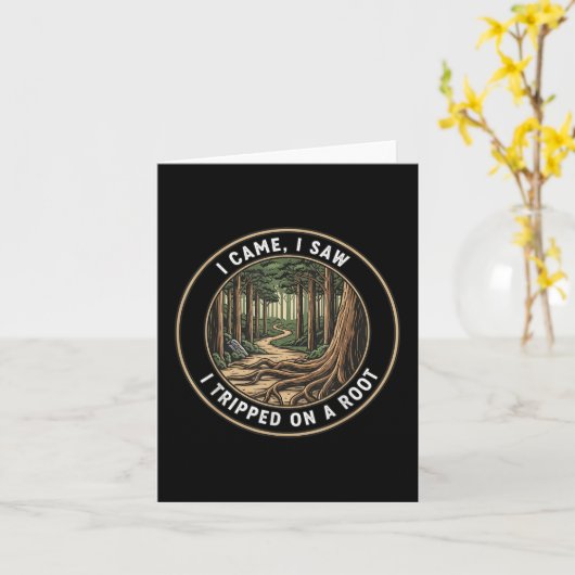 Ik kwam en zag dat ik struikelde over een grappige kaart (Gele Bloem)