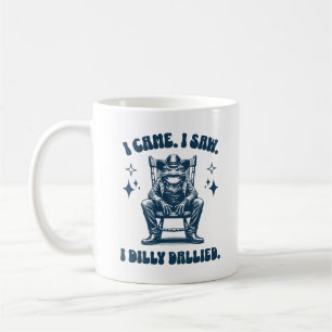 Ik kwam en zag ik Dilly Dallied Cool Frog Cowboy Koffiemok