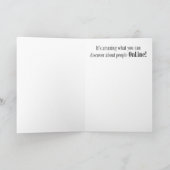 Ik kwam erachter dat je verjaardag eraan zat te ko kaart (Binnen)