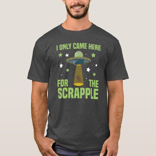 Ik kwam hier alleen voor de schraapbare grappige A T-shirt (Voorkant)