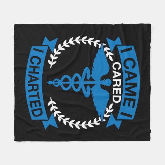 Ik kwam, ik gaf erom dat ik in kaart kwam fleece deken (Voorkant (Horizontaal))