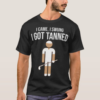 Ik Kwam Ik Sloeg Ik Kweende Grappige Golf Liefhebb T-shirt