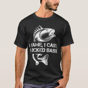 Ik kwam, ik wierp, ik trapte op bas t-shirt