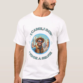 Ik kwam, ik zag en ik nam een selfie - grappig shi t-shirt