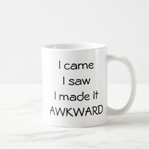 Ik kwam, ik zag het AWKWARD Koffiemok