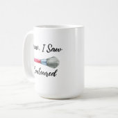 IK KWAM. IK ZAG. IK BEN GECONTOUEERD KOFFIEMOK (Voorkant links)