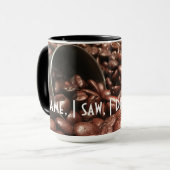 Ik kwam, ik zag, ik Drink koffie | Bonen met scoop Mok (Voorkant links)