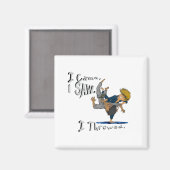 Ik kwam, ik zag, ik gooide. grappig judo magneet (Voorkant / Achterkant)