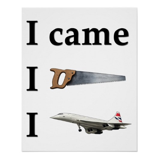 Ik kwam, ik zag, ik… perfect poster (Voorkant)