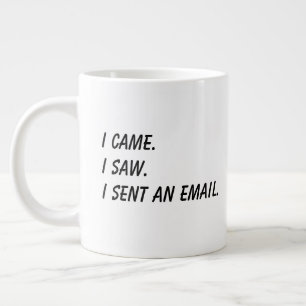 'Ik kwam. Ik zag. Ik stuurde een e-mail.' Grappige Grote Koffiekop