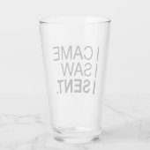Ik kwam ik zag ik stuurde glas (Achterkant)