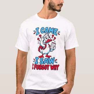 Ik Kwam Ik Zag Ik Vergat Waarom Grappige Eend T-shirt