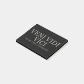 Ik kwam, ik zag, ik veroverde - licht post-it® notes (Schuin)