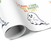 Ik kwam, ik zag, ik was bang, dus ik ging weg cadeaupapier (Rol Hoek)