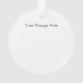 "Ik kwam, ik zong, ik veroverde" gepersonaliseerde Ornament (achterkant)