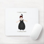 "Ik kwam, ik zong, ik veroverde" Vocalist Singer's Muismat (Met muis)