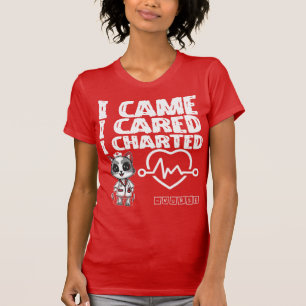 Ik kwam, ik zorgde, ik in kaart gebracht - Nurse C T-shirt