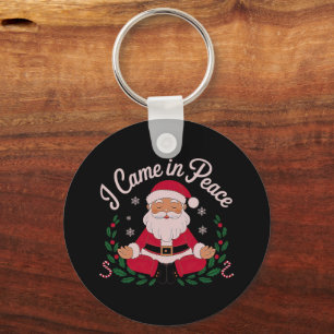 Ik kwam in vrede Santa Cosmic Winter Vibes Sleutelhanger