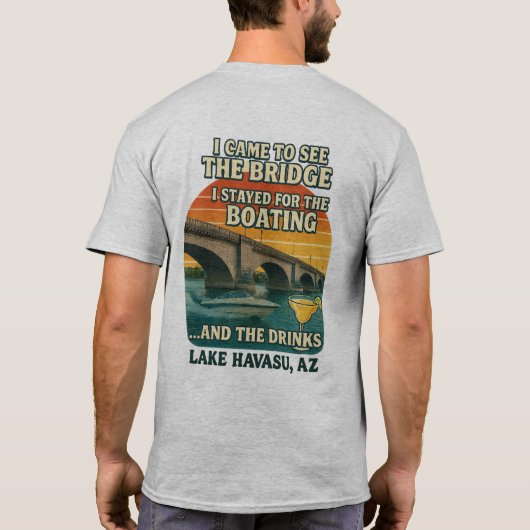 Ik kwam naar de brug, bleef voor de Drinken T-shirt (Achterkant)