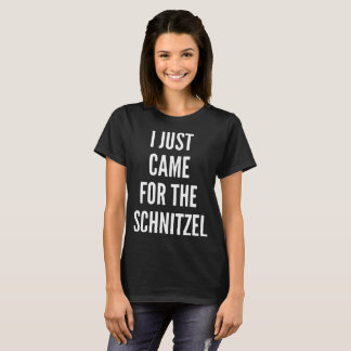 IK KWAM NET VOOR HET SCHNITZEL V Hals t-shirts