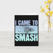 Ik kwam om badmintonspeler Funny Sport Shutt te sl Kaart (Gele Bloem)