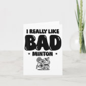 Ik kwam om de shuttle badmintonspeler te slaan kaart (Voorkant)