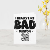 Ik kwam om de shuttle badmintonspeler te slaan kaart (Gele Bloem)