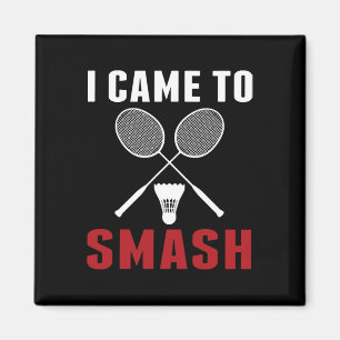 Ik kwam om grappige badminton mama vader te slaan magneet