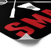 Ik kwam om grappige badminton mama vader te slaan poster (Hoek)