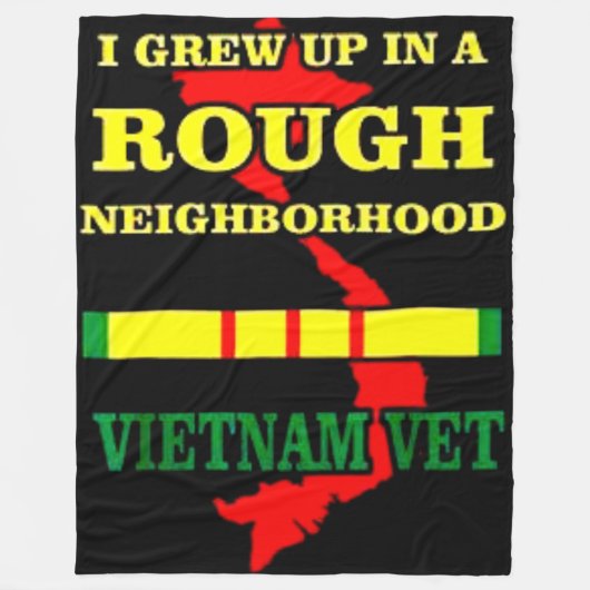 IK KWAM OP IN EEN ROUGH NEIGHBOORHOOD FLEECE DEKEN (Voorkant)