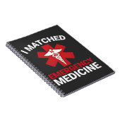 Ik kwam overeen met het Afstuderen voor spoedeisen Notitieboek (Rechterzijde)