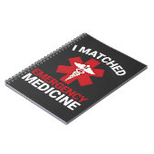 Ik kwam overeen met het Afstuderen voor spoedeisen Notitieboek (Linkerzijde)