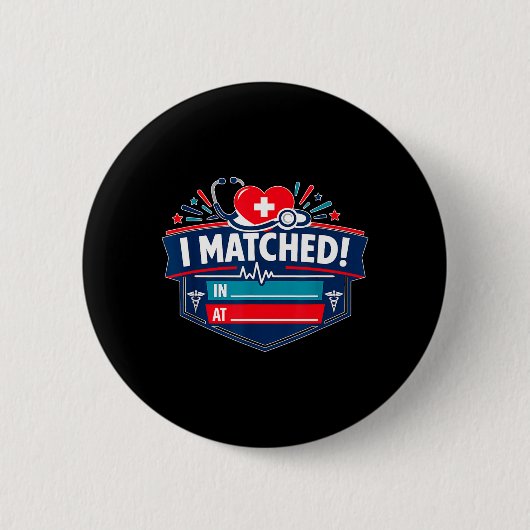 Ik kwam overeen ronde button 5,7 cm (Voorkant)