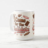 Ik kwam voor de chocolade koffiemok (Voorkant links)