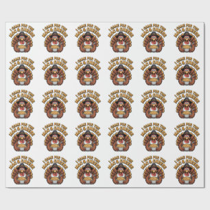 Ik kwam voor de macaroni met kaas Thanksgiving kal Cadeaupapier