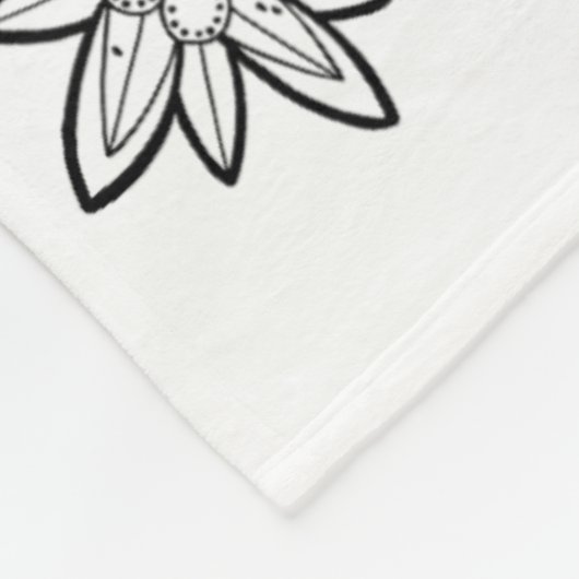 Ik kwam voor de ski's  fleece deken (Hoek)