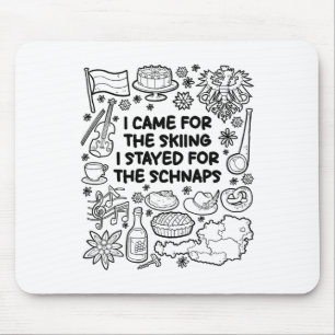 Ik kwam voor het skiën muismat