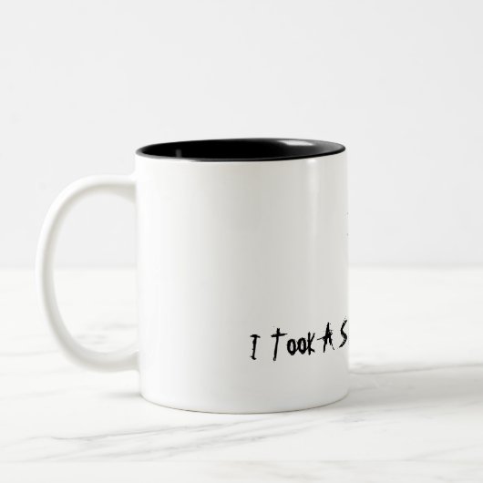 Ik kwam, zag ik, koffie Mok (Links)