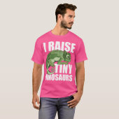 Ik kweek kleine dinosaurussen grappige kameleon t-shirt (Voorkant volledig)