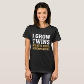 Ik kweek tweelingen t-shirt (Voorkant volledig)