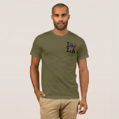 Ik ♥ LA? T-shirt met urbane realiteitsparodie (Voorkant volledig)